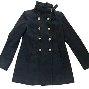 Sailor Double Breasted Black Jacket